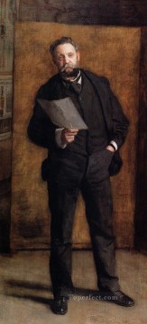 Portrait of Leslie W Miller Realism portraits Thomas Eakins Oil Paintings